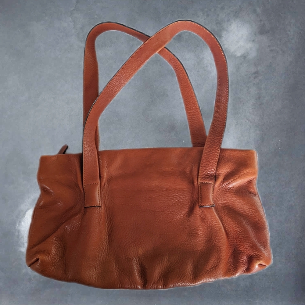 Condor Vintage Brown Cognac Leather Shoulder Bag - Picture 3 of 7